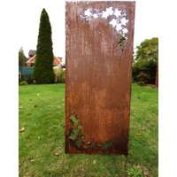 Edelrost Garten Sichtschutz Wand Rost Sichtschutzwand Metall 15062 cm Ranken von Irony24