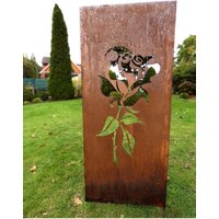 Edelrost Garten Sichtschutz Wand Rost Sichtschutzwand Metall 15062 cm Rose von Irony24
