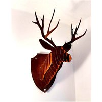 Hirschkopf 3D Edelrost Metall von Irony24