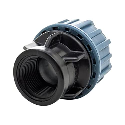 PP Fitting PN16 Kupplung IG Adapter Ø32 mm x 1/2' Verschraubung für PE-Rohr, Klemmfitting - DVGW Trinkwasser, Bewässerung von Irritop