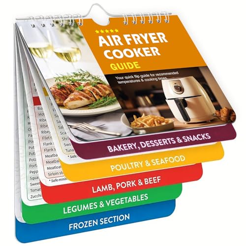 Air Fryer Cooking Guide, Air Fryer Cheat Sheet Magnet, Airfryer Cookbook Cooking Guide Booklet, Cooking Book List Planning Tool, Meal Plan, Baking, Recipes von Irrun