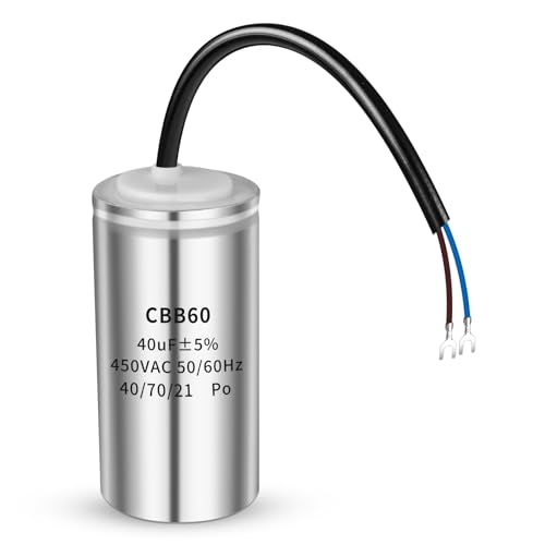 Iruihoo CBB60 40uf kondensator,Startkondensator Außenstartkondensator Klimaanlagenkondensator Kompressor Rundkondensator mit Draht Iruihoo CBB60 40uf kondensator,Startkondensator Außenstartkondensator Klimaanlagenkondensator Kompressor Rundkondensator mit Draht von Iruihoo