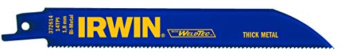 Irwin 624R Bi-Metall Säbelsägeblatt 150 mm 24 TPI, 5 Stück für Metall, WeldTec, 10504154 Irwin 624R Bi-Metall Säbelsägeblatt 150 mm 24 TPI, 5 Stück für Metall, WeldTec, 10504154 von IRWIN