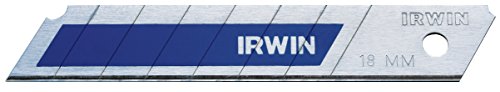 Irwin Blue Blades Bi-Metall Abbrechklinge 18 mm, 50 Stück, Splitterfrei, 10507104 von IRWIN