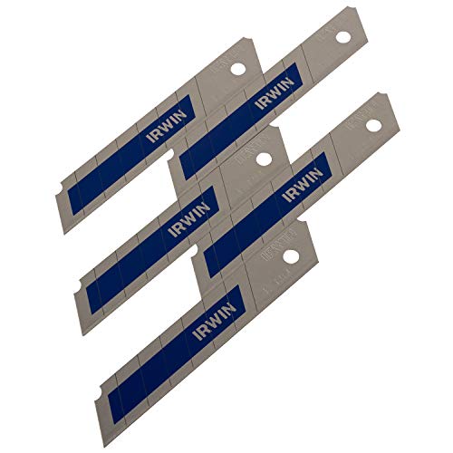 Irwin Blue Blades Bi-Metall Abbrechklinge 18 mm 5 Stück, Splitterfrei, 10507102 von IRWIN