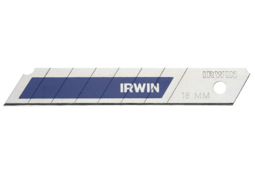 Irwin Blue Blades Bi-Metall Abbrechklinge 18 mm 8 Stück, Splitterfrei, 10507103 von IRWIN