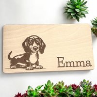 Frühstücksbrett/Schneidebrett/Dackel/Mit Namen/Holzbrett/Frühstücksbrettchen/ Personalisiert/Dachshund/Geschenkidee/Dackelliebe/Hundebesitze von IsAriaHerzUndFaden