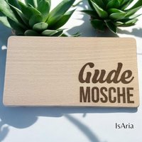 Frühstücksbrett "Gude Mosche"/Schneidebrett/Holzbrett/ Hessisch/Frühstücksbrettchen/Personalisiert/Geschenkidee Arbeitskollege/Hesse/ Frühstücksbrett "Gude Mosche"/Schneidebrett/Holzbrett/ Hessisch/Frühstücksbrettchen/Personalisiert/Geschenkidee Arbeitskollege/Hesse/ von IsAriaHerzUndFaden