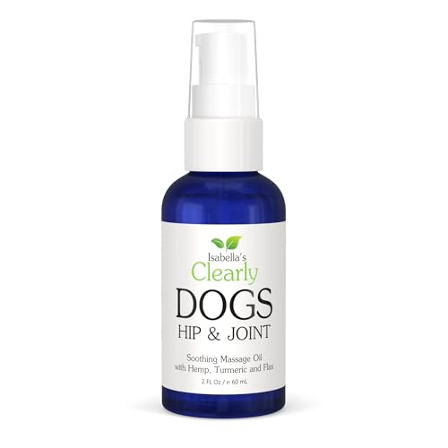 Isabella's Clearly HIP & Joint Massage Oil for Dogs with Flax Seed, Turmeric | Support Mobility, Ease Muscle Tension, Reduce Inflammation and Discomfort | Vegan Pet Product Made in The USA von Isabella's Clearly