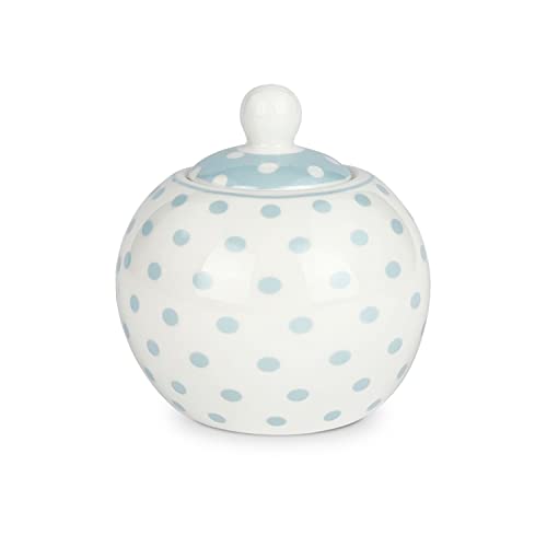 ISABELLE ROSE Zuckerdose aus Porzellan Bone Porzellan weiß mit blauen Punkten 9 x 9,5 cm ISABELLE ROSE Zuckerdose aus Porzellan Bone Porzellan weiß mit blauen Punkten 9 x 9,5 cm von Isabelle Rose