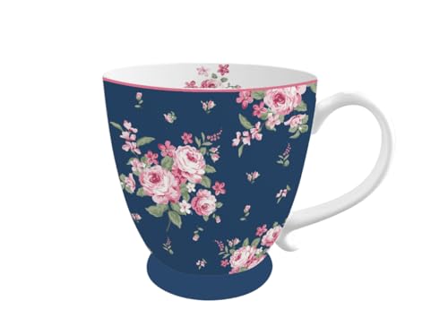 Isabelle Rose - Becher/Tasse - Bella, Blue - Rosen auf Blau von Isabelle Rose