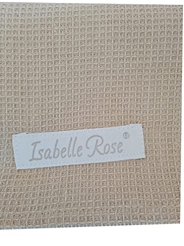 Isabelle Rose - Waffel Geschirrtuch - 50 x 70 cm, 100% Baumwolle - 8 Farben (Hellgrau/beige) von Isabelle Rose