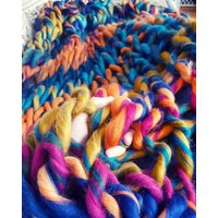Grobstrick Decke-Arm Stricken Grobstrick Decke-Arm Stricken von IsabelleAleks