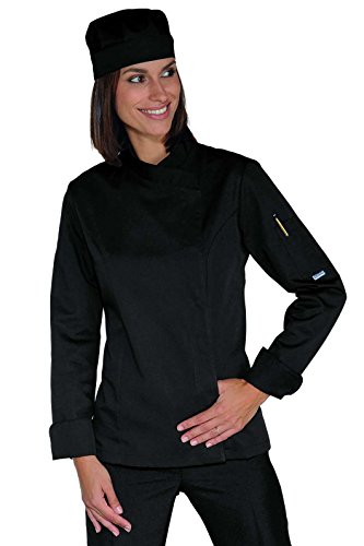 Isacco Lady Snaps Jacke - Isacco Schwarz, M, 65% Polyester, 35% Baumwolle, langärmlig von Isacco