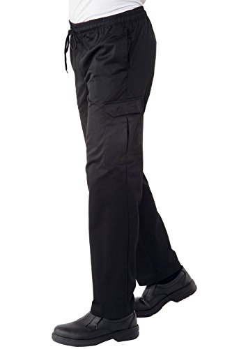 Isacco Pantachef Schwarz, M, 65% Polyester 35% Baumwolle von Isacco