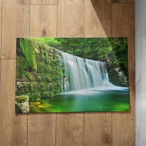 Isdreem Schmutzfangmatte Innen Waschbar Bunt Türmatte Good Vibes Fallen Fußmatte Lang Fussmatte Innen Vintage rutschfeste, Leichte Dekorationsmatten Aus Plüschbaumwolle, 40x60cm Isdreem Schmutzfangmatte Innen Waschbar Bunt Türmatte Good Vibes Fallen Fußmatte Lang Fussmatte Innen Vintage rutschfeste, Leichte Dekorationsmatten Aus Plüschbaumwolle, 40x60cm von Isdreem
