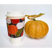 Kürbis Kaffeewärmer - Herbst Kaffeebecher Hülle Wiederverwendbare Stoff Kaffeetassenhülle Kaffee Handwärmer Kaffeeliebhaber Geschenk Kürbis Kaffeewärmer - Herbst Kaffeebecher Hülle Wiederverwendbare Stoff Kaffeetassenhülle Kaffee Handwärmer Kaffeeliebhaber Geschenk von IsewStore