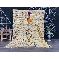 Benutzerdefinierte Mehrfarbiger Wollteppich; Traditionell Marokkanisch; Schicke Teppiche, Handgemachter Azilal Teppich von Ishekboho