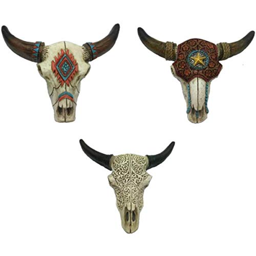 Isideco 3er Set Magnete Western Büffelköpfe von Isideco