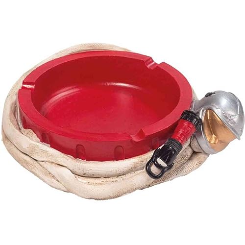 Isideco Aschenbecher Feuerwehr mit Feuerwehrschlauch und Feuerwehrhelm von Isideco