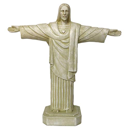 Isideco Beigefarbende Christus Figur 22cm Zuckerhut Rio de Janeiro von Isideco