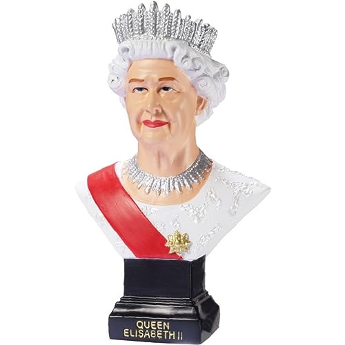 Isideco Bunte Deko Figur Büste englische Queen Elisabeth II. von Isideco