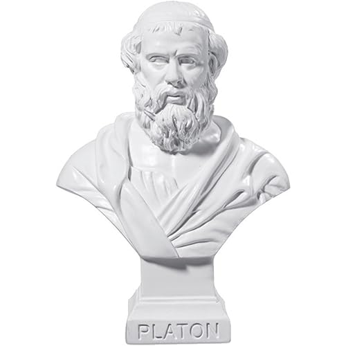Isideco Deko Figur Büste griechischer Platon nach 12,5cm weiß von Isideco