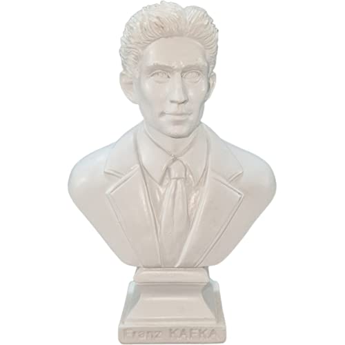 Isideco Kleine Büste Franz Kafka, Weiß, Polyresin, Sculptur, Sculpture, Büste, Klassisch, Literatur, Zuhause oder Büro von Isideco