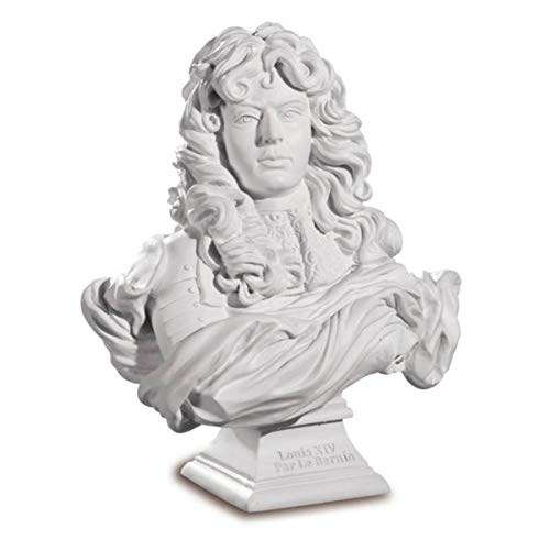 Isideco Louis XIV. 13cm Büste weiß frei nach Bernini von Isideco