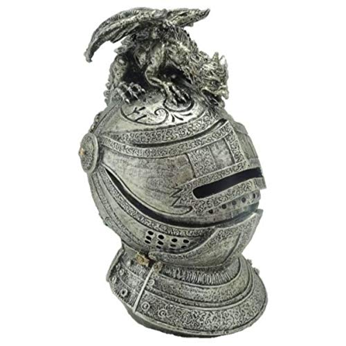 Isideco Spardose mittelalterlicher Ritterhelm mit Drache von Isideco