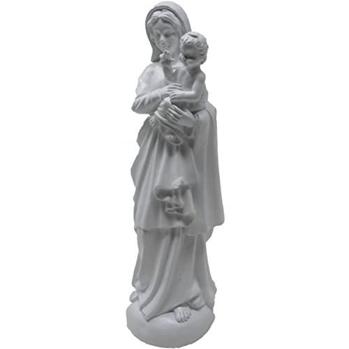 Isideco Weiße Figur heilige Madonna mit Kind 20cm von Isideco