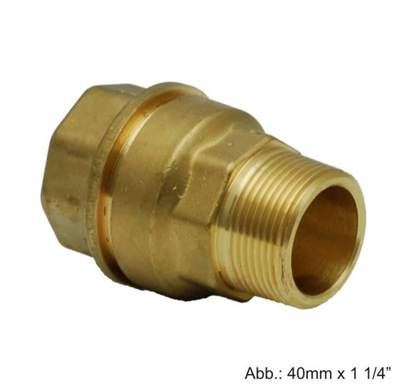 Isiflo Wasserrohr Isiflo Anschlussverschraubung Typ 110 mit Außengewinde, 25 mm x DN 20 von Isiflo