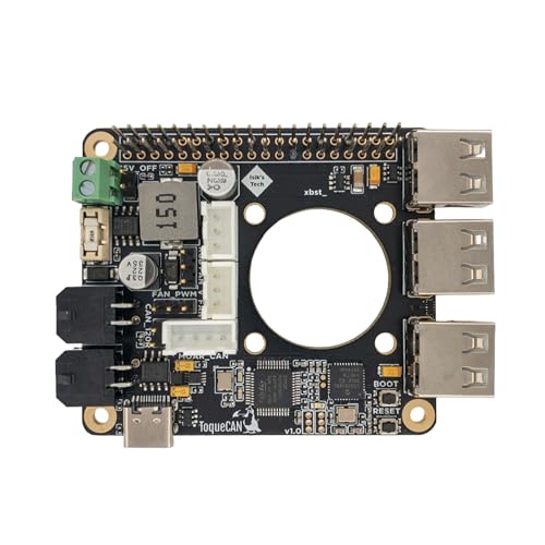 ToqueCAN: 2X CAN, 3X USB und 24V auf 5V Raspberry Pi Zubehör für Klipper 3D Drucker von Isik's Tech