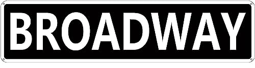 Broadway Schild Neuheit Broadway Dekor Broadway Straßenschild Wandkunst Dekor für Zuhause Bauernhaus Bar Café Männerhöhle 40,6 x 10,2 cm Broadway Schild Neuheit Broadway Dekor Broadway Straßenschild Wandkunst Dekor für Zuhause Bauernhaus Bar Café Männerhöhle 40,6 x 10,2 cm von IskadO