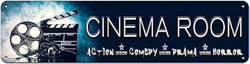 IskadO Kinosaal-Schild Dekoschild Cinema Room Sign Wandmontage Aluminium 40CM X 10CM Retro Film Dekoration für Home Farmhouse Bar Cafe Man Cave 16 X 4 Inch IskadO Kinosaal-Schild Dekoschild Cinema Room Sign Wandmontage Aluminium 40CM X 10CM Retro Film Dekoration für Home Farmhouse Bar Cafe Man Cave 16 X 4 Inch von IskadO