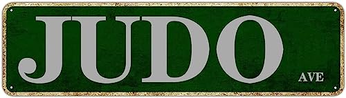 Judo Ave Schild Neuheit Judo Ave Dekor Judo Ave Straßenschild Wandkunst Dekor für Zuhause Bauernhaus Bar Café Männerhöhle 40,6 x 10,2 cm Judo Ave Schild Neuheit Judo Ave Dekor Judo Ave Straßenschild Wandkunst Dekor für Zuhause Bauernhaus Bar Café Männerhöhle 40,6 x 10,2 cm von IskadO