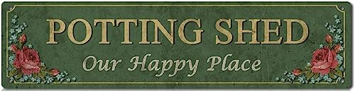 Potting Shed Schild Neuheit Potting Shed Decor Potting Shed Straßenschild Wandkunst Dekor für Zuhause Bauernhaus Bar Cafe Man Cave 40,6 x 10,2 cm Potting Shed Schild Neuheit Potting Shed Decor Potting Shed Straßenschild Wandkunst Dekor für Zuhause Bauernhaus Bar Cafe Man Cave 40,6 x 10,2 cm von IskadO