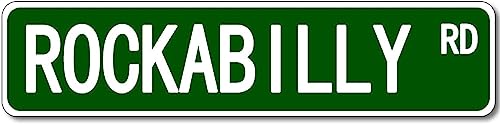 Rockabilly Rd Schild Neuheit Rockabilly Dekor Rockabilly Straßenschild Wandkunst Dekor für Zuhause Bauernhaus Bar Cafe Man Cave 40,6 x 10,2 cm Rockabilly Rd Schild Neuheit Rockabilly Dekor Rockabilly Straßenschild Wandkunst Dekor für Zuhause Bauernhaus Bar Cafe Man Cave 40,6 x 10,2 cm von IskadO