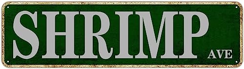 Shrimp Ave Schild Neuheit Garnelen Dekor Garnelen Straßenschild Wandkunst Dekor für Zuhause Bauernhaus Bar Cafe Man Cave 40,6 x 10,2 cm Shrimp Ave Schild Neuheit Garnelen Dekor Garnelen Straßenschild Wandkunst Dekor für Zuhause Bauernhaus Bar Cafe Man Cave 40,6 x 10,2 cm von IskadO