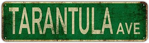 Tarantula Ave Schild Neuheit Tarantel Dekor Tarantel Straßenschild Wandkunst Dekor für Zuhause Bauernhaus Bar Cafe Man Cave 40 x 10 cm Tarantula Ave Schild Neuheit Tarantel Dekor Tarantel Straßenschild Wandkunst Dekor für Zuhause Bauernhaus Bar Cafe Man Cave 40 x 10 cm von IskadO