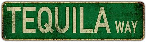 Tequila Way Schild Neuheit Tequila Decor Tequila Straßenschild Wandkunst Dekor für Zuhause Bauernhaus Bar Cafe Man Cave 40 x 10 cm Tequila Way Schild Neuheit Tequila Decor Tequila Straßenschild Wandkunst Dekor für Zuhause Bauernhaus Bar Cafe Man Cave 40 x 10 cm von IskadO