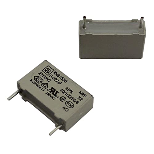 MKP Kondensator Radialfilmkondensator, 0,022µF 275V AC Iskra KNB1530U0225%275VL4 22nF, 20 Stück von BYUP