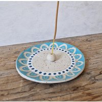 Räucherstäbchenhalter Aus Keramik, Handgefertigtes Räuchergefäß, Spirituelles Und Meditations Geschenk von IslaClayCeramics
