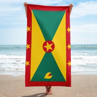 Grenada Strandtuch - Sommer Badetücher Bedrucktes Superweiches Baumwolltuch Strand Urlaub Geschenk von IslandFash