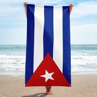 Kuba Strandtuch - Sommer Badetücher Bedrucktes Superweiches Baumwolltuch Strandurlaub Geschenk von IslandFash