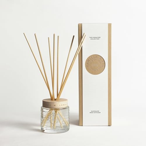 Isle of Skye Reed Diffuser – Vanilla & Feige – Sicher Flammenlose angenehmen Duft (10 Wochen ca.) weiß Geschenk-Box. von Isle of Skye Candle Company
