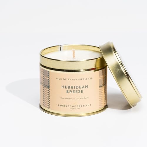 Isle of Skye Candle Company Hebridean Breeze Reisebehälter | Natürliche Sojawachskerze | Handgefertigt in Schottland | Premium-Duftkerze | Leichte Metallverpackung | 45 Stunden Brenndauer Isle of Skye Candle Company Hebridean Breeze Reisebehälter | Natürliche Sojawachskerze | Handgefertigt in Schottland | Premium-Duftkerze | Leichte Metallverpackung | 45 Stunden Brenndauer von Isle of Skye Candle Company