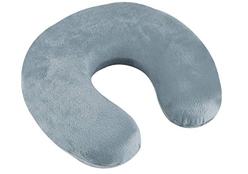 ISO TRADE Reise-Nackenkissen Nackenstützkissen Reisekissen aus Memory Foam Nackenhörnchen 7972, Farbe:Grau-Grey von ISO TRADE