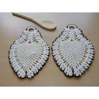 2 Süße Gehäkelte Topflappen = 1 Paar in Form Einer Beere - Handarbeit 2 Süße Gehäkelte Topflappen = 1 Paar in Form Einer Beere - Handarbeit von IsoKos