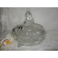 Große Gebäckschale Bonbonniere Deckeldose Glasdose Mit Deckel Konfektschale Bonbonschale Glasdeckeldose von IsoKos
